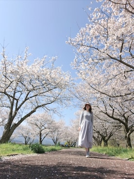 「coca（coca）（コカ）のアイテム（ワンピース/ドレス）」を使った、Rieさん（レディース・168cm）の春コーディネート