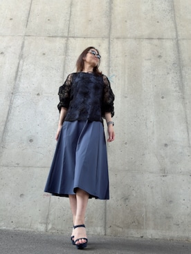 「アイテム（ワンピース/ドレス）」を使った、Rieさん（レディース・168cm・50代）の秋コーディネート