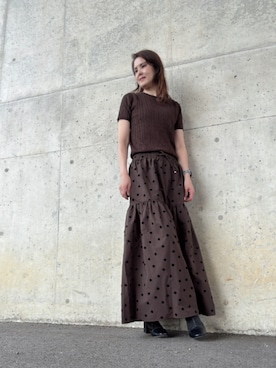 「アイテム（ニット/セーター）」を使った、Rieさん（レディース・168cm・50代）の秋コーディネート