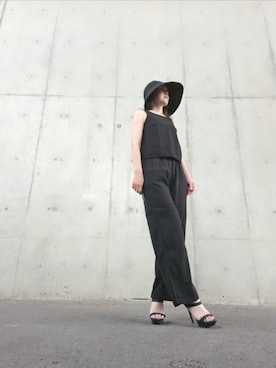 「GAP（ギャップ）のアイテム（トップス）」を使った、Rieさん（レディース・168cm）の夏コーディネート