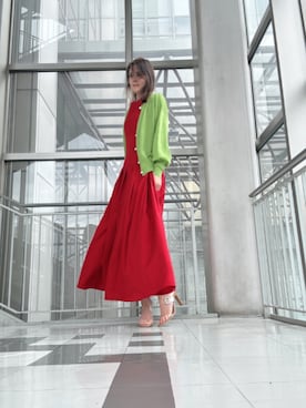 「アイテム（トップス）」を使った、Rieさん（レディース・168cm・50代）の冬コーディネート