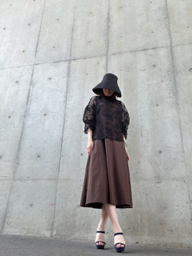 「アイテム（ワンピース/ドレス）」を使った、Rieさん（レディース・168cm・50代）の秋コーディネート