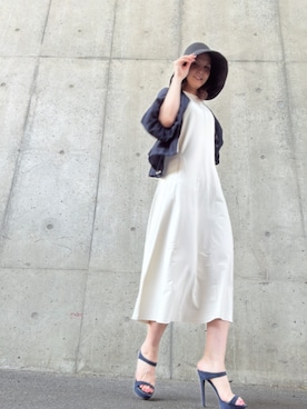 「アイテム（ワンピース/ドレス）」を使った、Rieさん（レディース・168cm・50代）の冬コーディネート