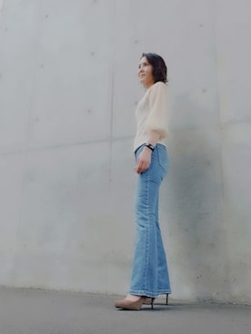 「アイテム（トップス）」を使った、Rieさん（レディース・168cm・50代）の冬コーディネート