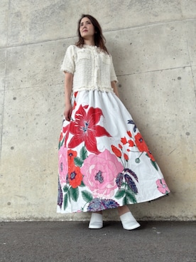 「アイテム（サンダル）」を使った、Rieさん（レディース・168cm・50代）の秋コーディネート