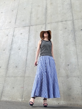 「アイテム（スカート）」を使った、Rieさん（レディース・168cm・50代）の秋コーディネート