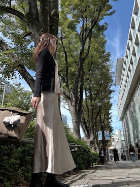 「アイテム（ブーツ）」を使った、Rieさん（レディース・168cm・50代）の冬コーディネート