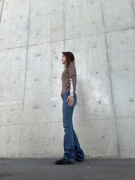 「GAP（ギャップ）のアイテム（パンツ）」を使った、Rieさん（レディース・168cm）の春コーディネート