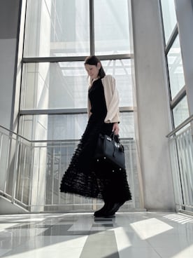 「アイテム（ブーツ）」を使った、Rieさん（レディース・168cm・50代）の冬コーディネート