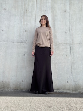 「アイテム（スカート）」を使った、Rieさん（レディース・168cm・50代）の秋コーディネート