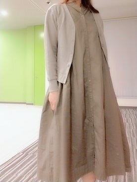 「アイテム（ワンピース/ドレス）」を使った、Rieさん（レディース・168cm・40代）の秋コーディネート