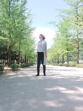 「ロングカーディガン」｜Rieさん（レディース・168cm・50代）の夏コーディネート