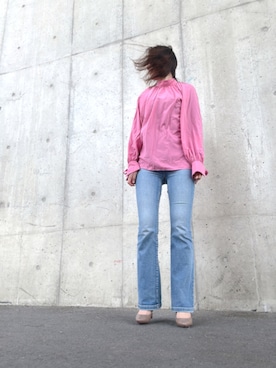「GAP（ギャップ）のアイテム」を使った、Rieさん（レディース・168cm）の春コーディネート
