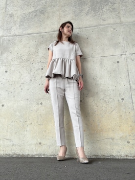 「アイテム（パンプス）」を使った、Rieさん（レディース・168cm・50代）の秋コーディネート