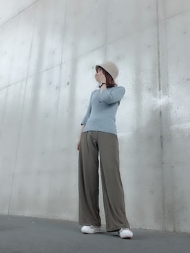 「アイテム（パンツ）」を使った、Rieさん（レディース・168cm・50代）の秋コーディネート