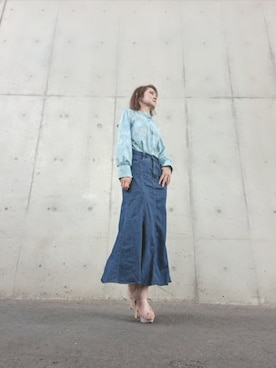 「OPAQUE.CLIP（オペークドットクリップ）のアイテム」を使った、Rieさん（レディース・168cm）の夏コーディネート