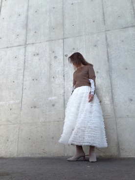 「OPAQUE.CLIP（オペークドットクリップ）のアイテム」を使った、Rieさん（レディース・168cm）の春コーディネート