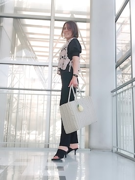 「アイテム（パンツ）」を使った、Rieさん（レディース・168cm・50代）の夏コーディネート