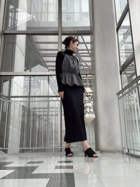 「アイテム（スカート）」を使った、Rieさん（レディース・168cm・50代）の秋コーディネート