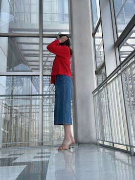 「アイテム（スカート）」を使った、Rieさん（レディース・168cm・50代）の秋コーディネート