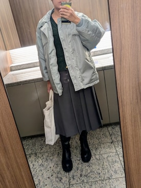 「アイテム（ミリタリージャケット）」を使った、ai*さん（レディース・165cm）の秋コーディネート