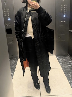 「アイテム（MA-1）」を使った、ai*さん（レディース・165cm）の冬コーディネート