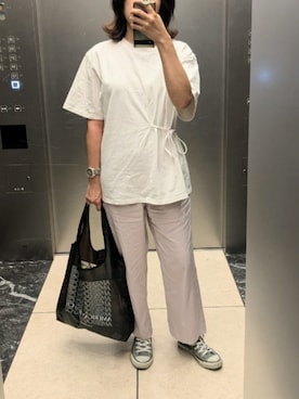 「M_(エムアンダーバー)のアイテム」を使った、ai*さん(レディース・165cm)の夏コーディネート