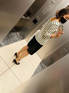 「SLOBE IENA（スローブイエナ）のアイテム（イヤリング）」を使った、ai*さん（レディース・165cm）の夏コーディネート