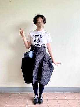 「Building Block（ビルディングブロック）のアイテム（バッグ）」を使った、YIWENさん（レディース・165cm）の春コーディネート