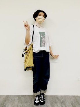 「SPALWART（スパルウォート）のアイテム」を使った、YIWENさん（レディース・165cm）の秋コーディネート
