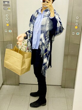 「ショッピング」｜「アイテム（ブーツ）」を使った、MAKI  MINATO さん（レディース・168cm）の秋コーディネート