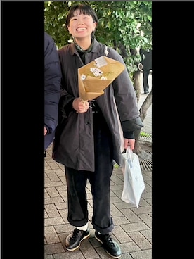 「Yarmo（ヤーモ）のアイテム」を使った、__yama__さん（レディース・163cm）の冬コーディネート