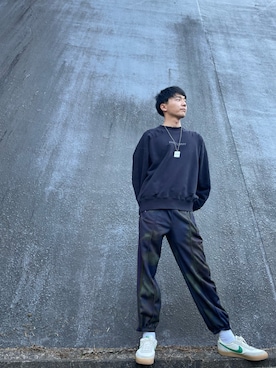 「stein」｜「アイテム（アクセサリー）」を使った、天パ小僧さん（メンズ・175cm）の春コーディネート
