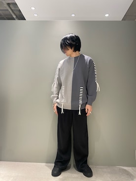 「冬コーデ、スニーカーコーデ」｜「アイテム（その他パンツ）」を使った、kyoさん（メンズ・168cm）の冬コーディネート