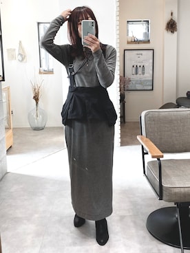 「feepur（フェピュール）のアイテム（ワンピース/ドレス）」を使った、ミキティさん（レディース・156cm）の秋コーディネート