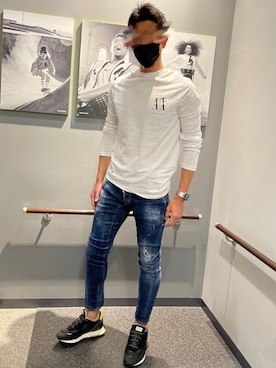 「RUN OF（ランオブ）のアイテム」を使った、fukusanさん（メンズ・185cm）の春コーディネート