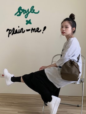 「plain-me（プレインミー）のアイテム」を使った、Elania.hさん（レディース・156cm）の夏コーディネート