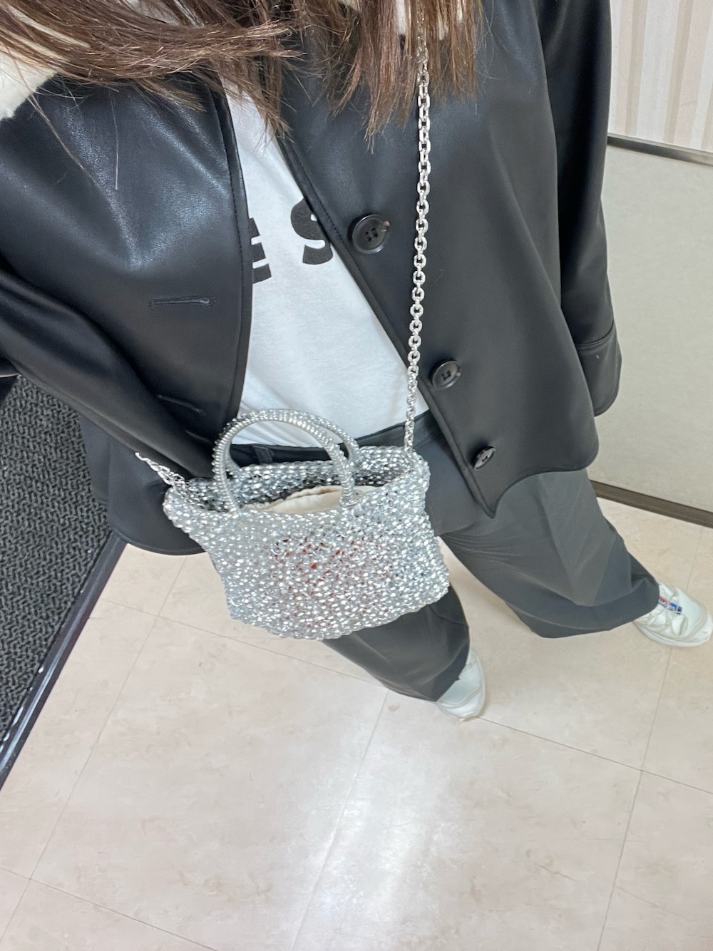 「ANTEPRIMAのアイテム（バッグ、シルバー系）」を使った、s__s1987さん（レディース・156cm）の春コーディネートの1枚目の写真