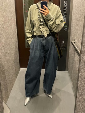 「menue（メヌエ）のアイテム」を使った、おすしさん（レディース・162cm）の夏コーディネート