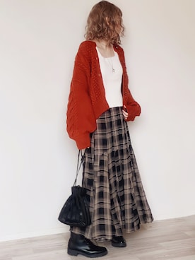 「アイテム（タンクトップ）」を使った、舞妓さん（レディース・160cm）の秋コーディネート