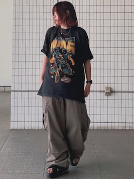 「NIKE(ナイキ)のアイテム(Tシャツ/カットソー)」を使った、舞妓さん(レディース・160cm)の夏コーディネート