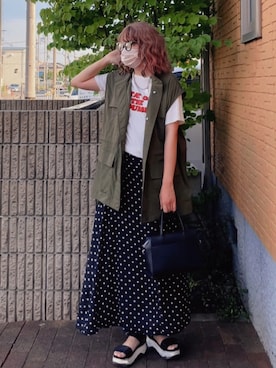 「アイテム（メガネ）」を使った、舞妓さん（レディース・160cm）の夏コーディネート