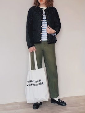 「Traditional Weatherwear」｜「アイテム（ノーカラージャケット）」を使った、舞妓さん（レディース・160cm）の秋コーディネート