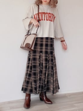 「DHOLIC（ディーホリック）のアイテム（ネックレス）」を使った、舞妓さん（レディース・160cm）の秋コーディネート