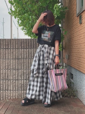 「アイテム（サンダル）」を使った、舞妓さん（レディース・160cm）の夏コーディネート