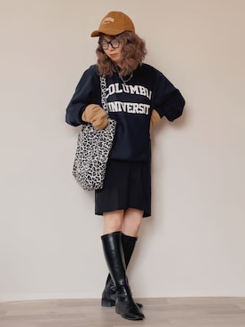 「アイテム（メガネ）」を使った、舞妓さん（レディース・160cm）の秋コーディネート