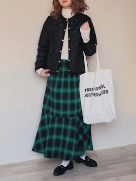 「Traditional Weatherwear」｜「アイテム（ノーカラージャケット）」を使った、舞妓さん（レディース・160cm）の秋コーディネート