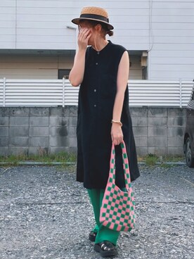 「FORK&SPOON」｜「アイテム（スラックス）」を使った、舞妓さん（レディース・160cm）の夏コーディネート