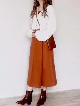 「クロップドトップス」｜「アイテム（キャミソール）」を使った、舞妓さん（レディース・160cm）の秋コーディネート