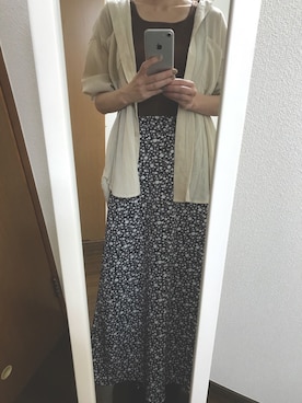 「OZOC（オゾック）のアイテム（シャツ/ブラウス）」を使った、akokoさん（レディース・168cm）の秋コーディネート